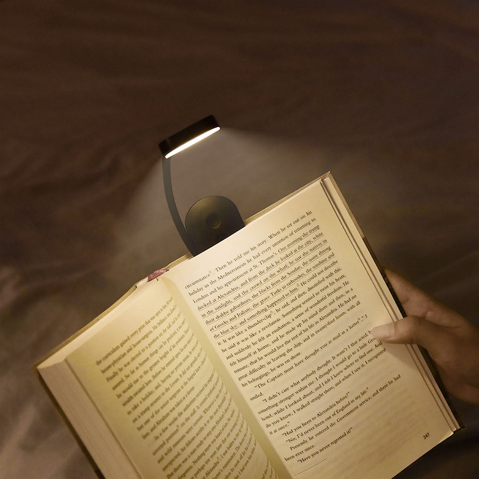 Portable LED Reading Lights, Eye Caring 3 Color Temperatures and Dimming Brightness Book Lights, Lightweight USB Rechargeable Clip-On Lamp for Book Lovers Night Reading