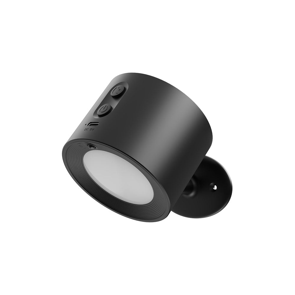 2-in-1 Magnetic Rotating Wall Light | Stepless Dimming + 3-Color Projection, USB-C Rechargeable, Cordless Bedside Decor Lamp