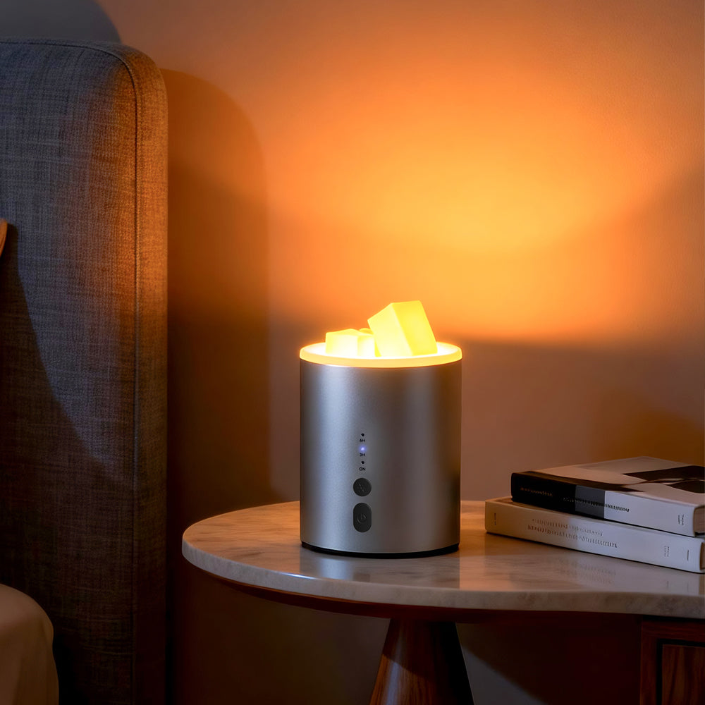 Melting Wax Candle Lamp, Timer Dimmable Aromatherapy Candle Light, Bedroom Ambiance Lamp, Perfect Gift Idea