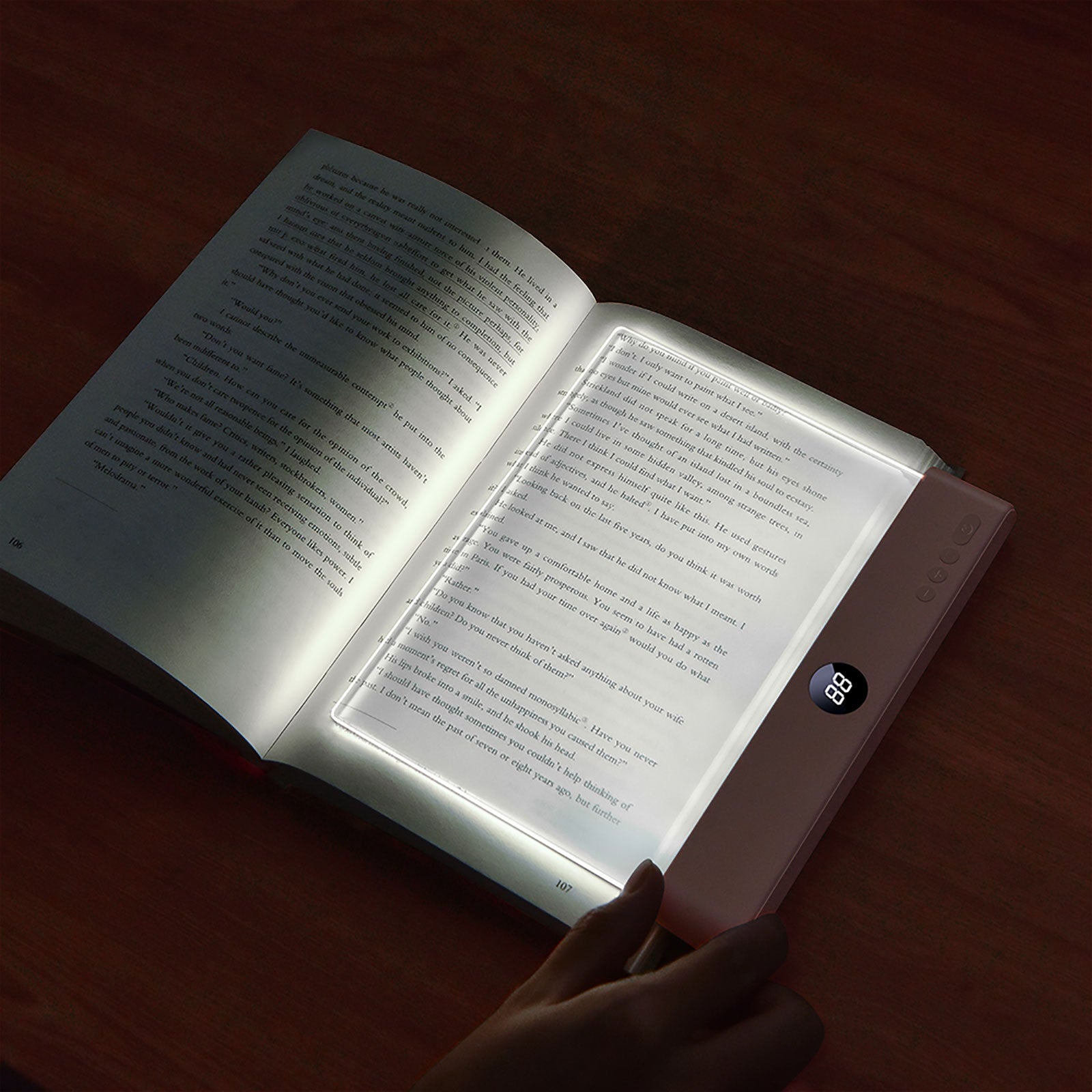 LED Book Light and Night Light 2 in 1, 3 Color Temperatures & Stepless Dimming, USB Rechargeable Reading Light with Timer for Night Reading