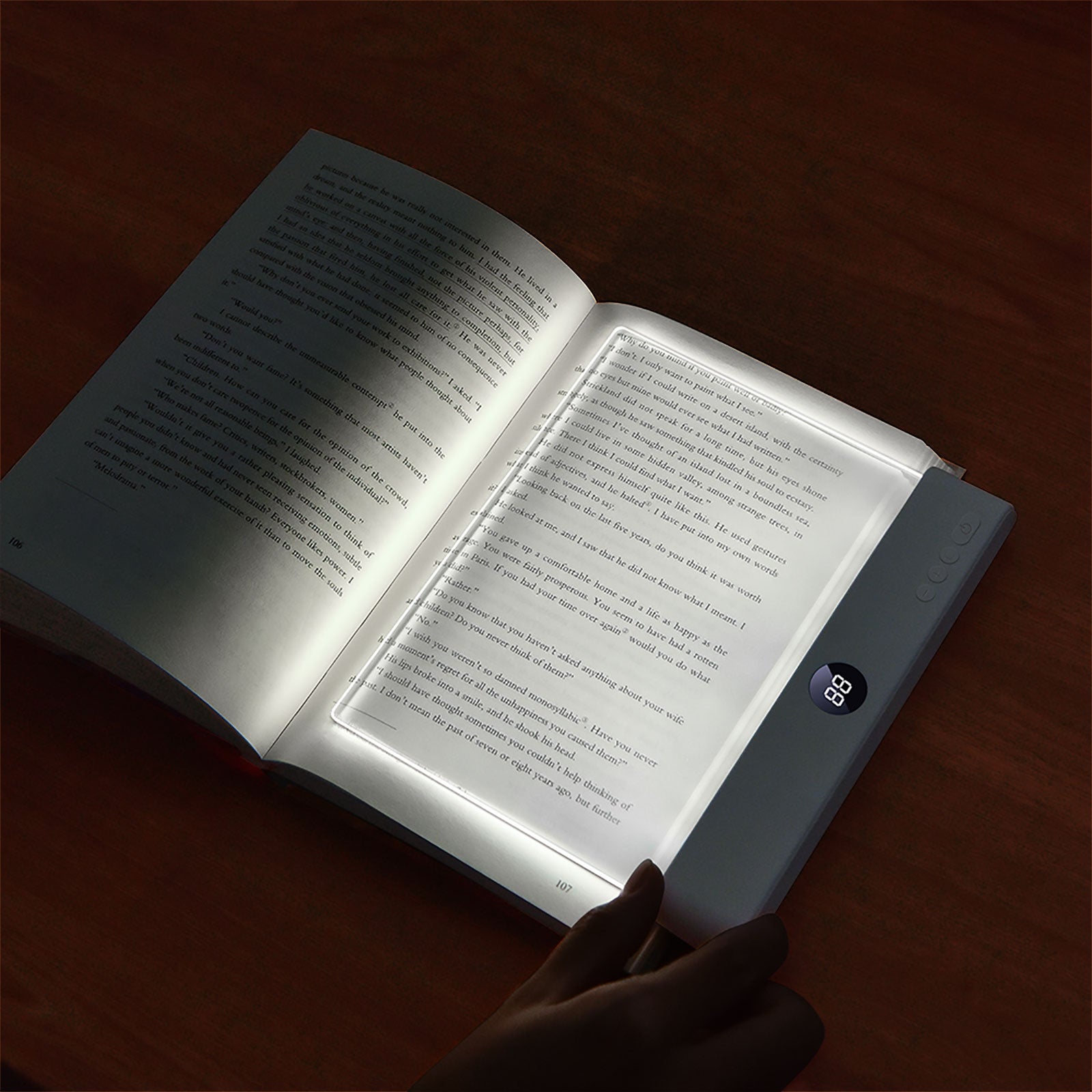 LED Book Light and Night Light 2 in 1, 3 Color Temperatures & Stepless Dimming, USB Rechargeable Reading Light with Timer for Night Reading