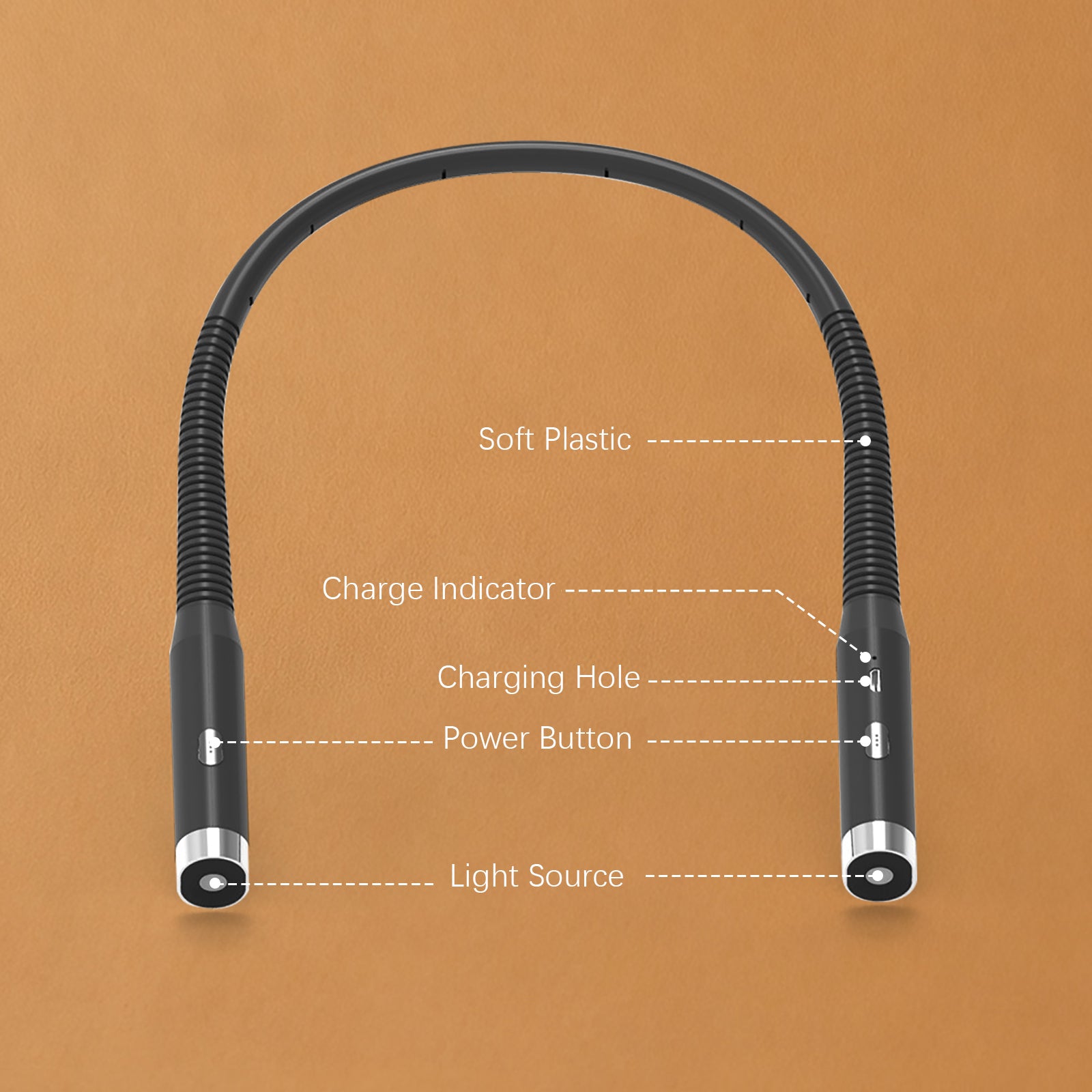 LED Neck Reading Light, 3-Color & 9-Brightness Adjustable Bendable Neck Light, USB Rechargeable Book Light for Reading in Bed, Knitting, Crochet, Camping, Working, Book Lovers Gifts