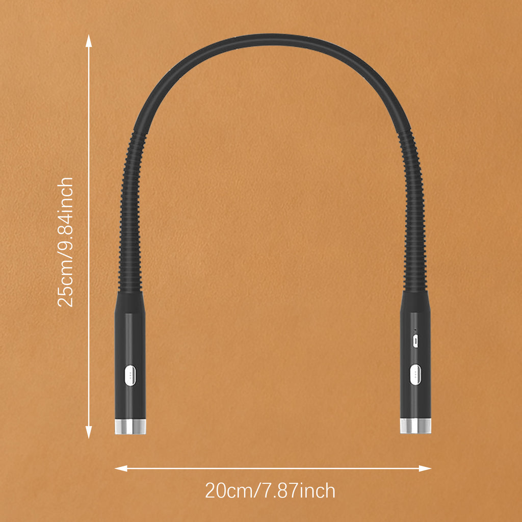 LED Neck Reading Light, 3-Color & 9-Brightness Adjustable Bendable Neck Light, USB Rechargeable Book Light for Reading in Bed, Knitting, Crochet, Camping, Working, Book Lovers Gifts