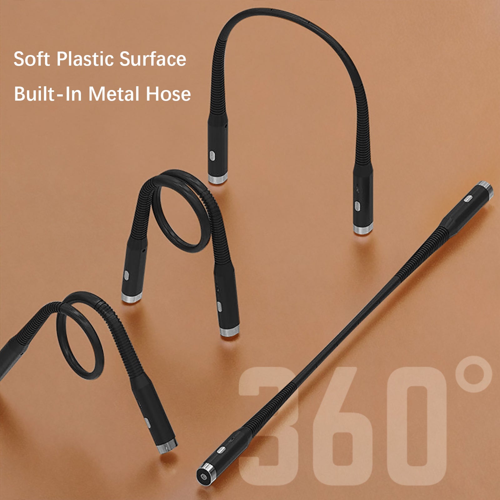 LED Neck Reading Light, 3-Color & 9-Brightness Adjustable Bendable Neck Light, USB Rechargeable Book Light for Reading in Bed, Knitting, Crochet, Camping, Working, Book Lovers Gifts