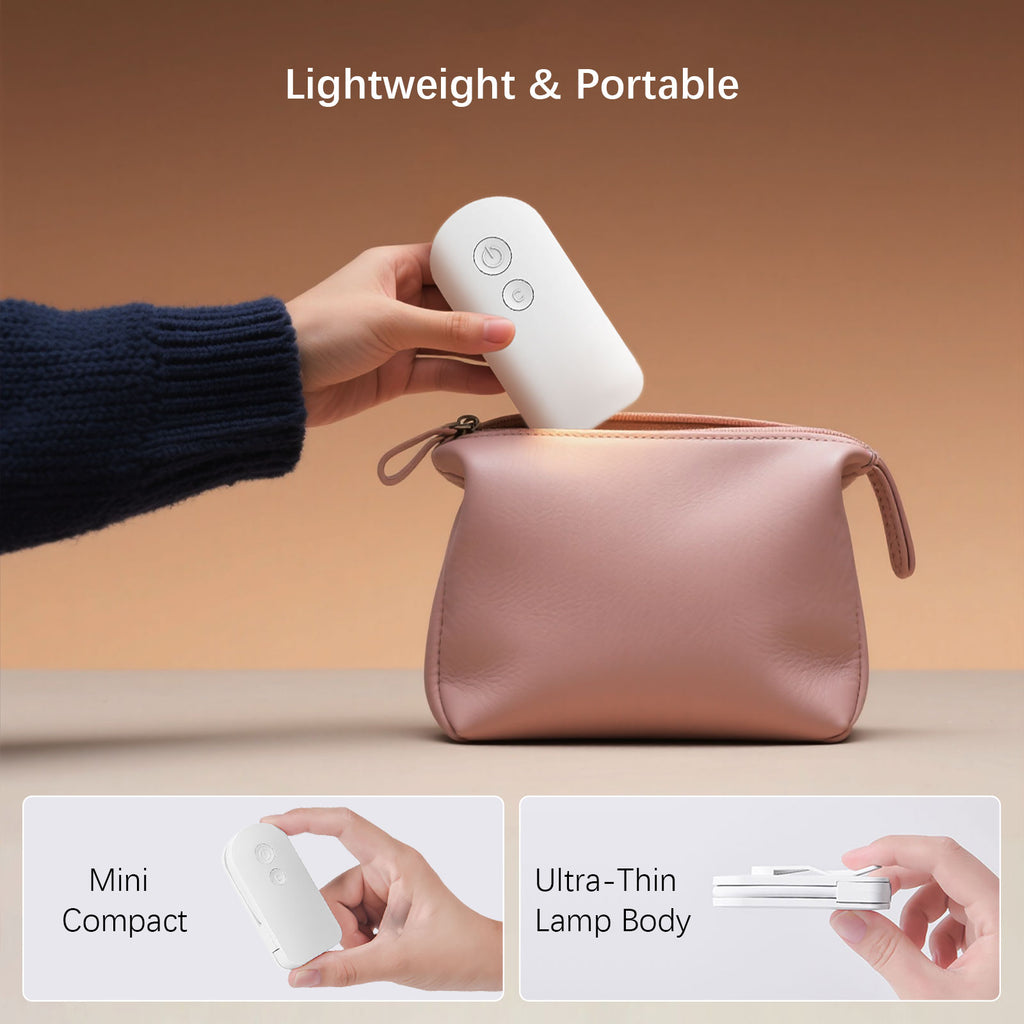 Portable LED Reading Lights, Eye Caring 3 Color Temperatures and Dimming Brightness Book Lights, Lightweight USB Rechargeable Clip-On Lamp for Book Lovers Night Reading